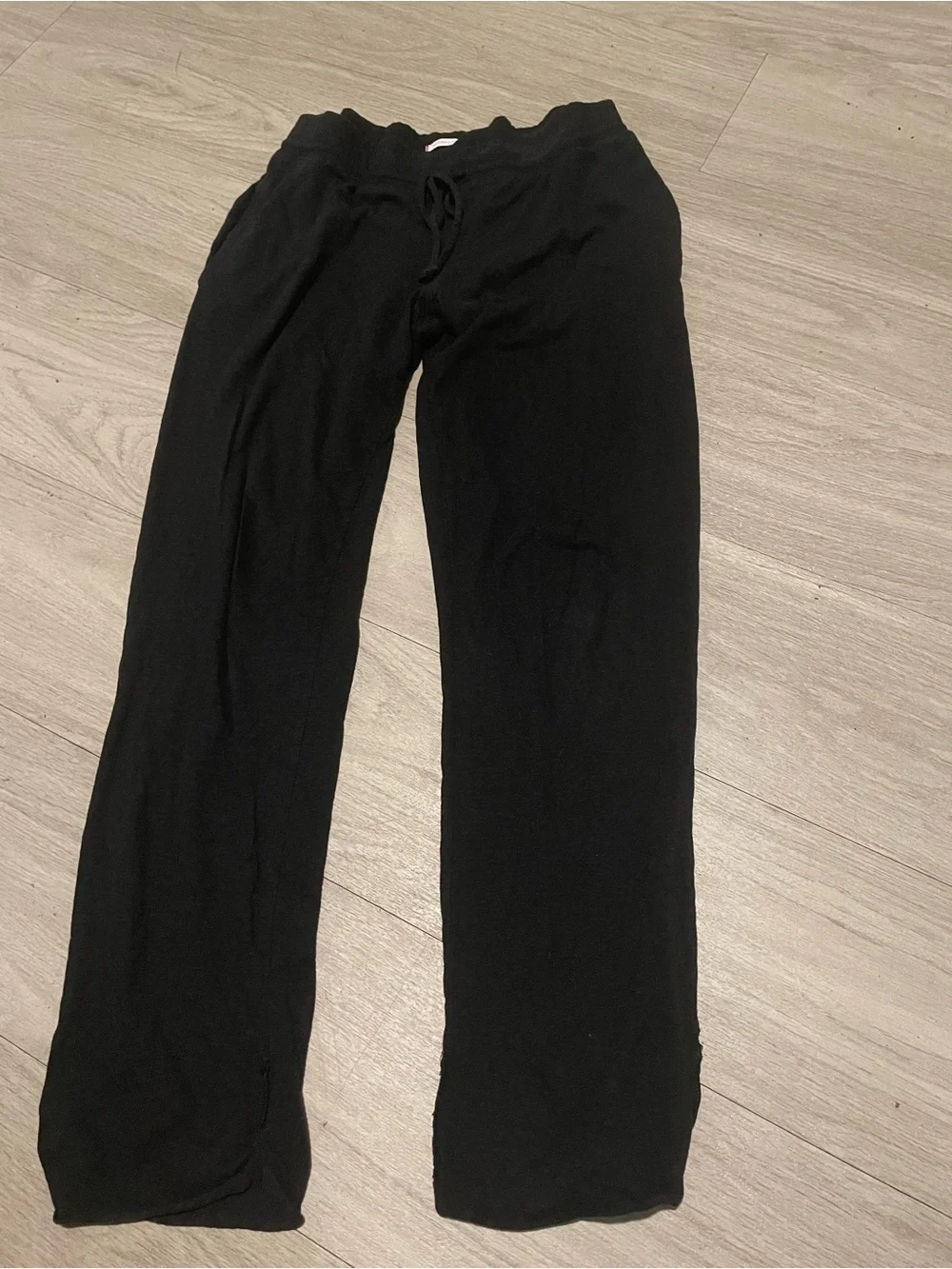 Victoria's Secret Black Wide-Leg Lounge Pants